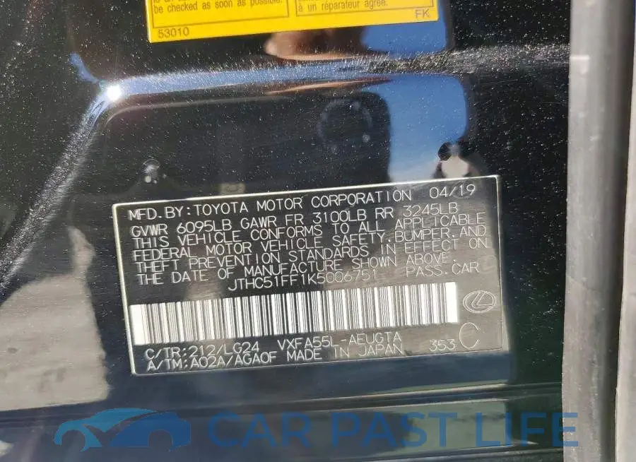 JTHC51FF1K5006751# 12