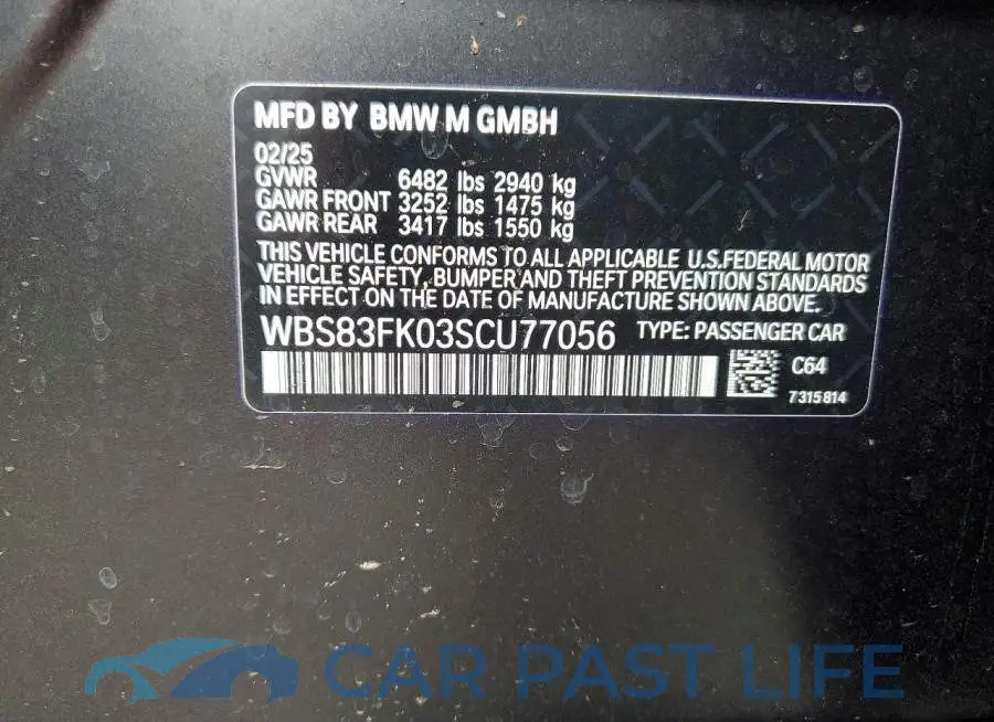 WBS83FK03SCU77056# 12