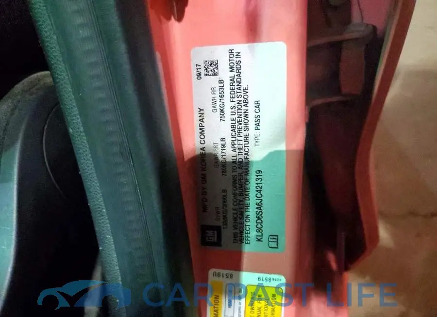 KL8CD6SA6JC421319# 13