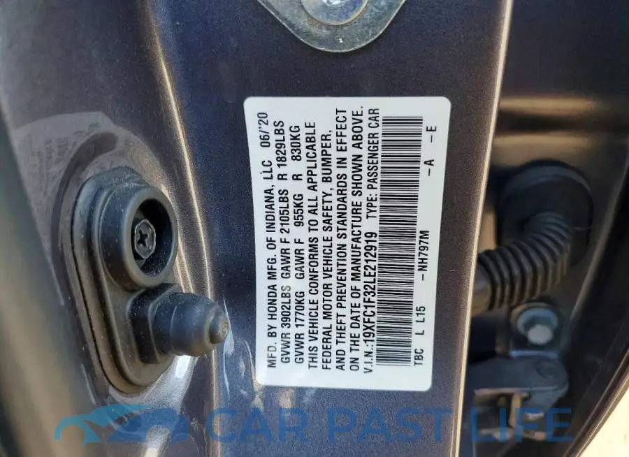 19XFC1F32LE212919# 12