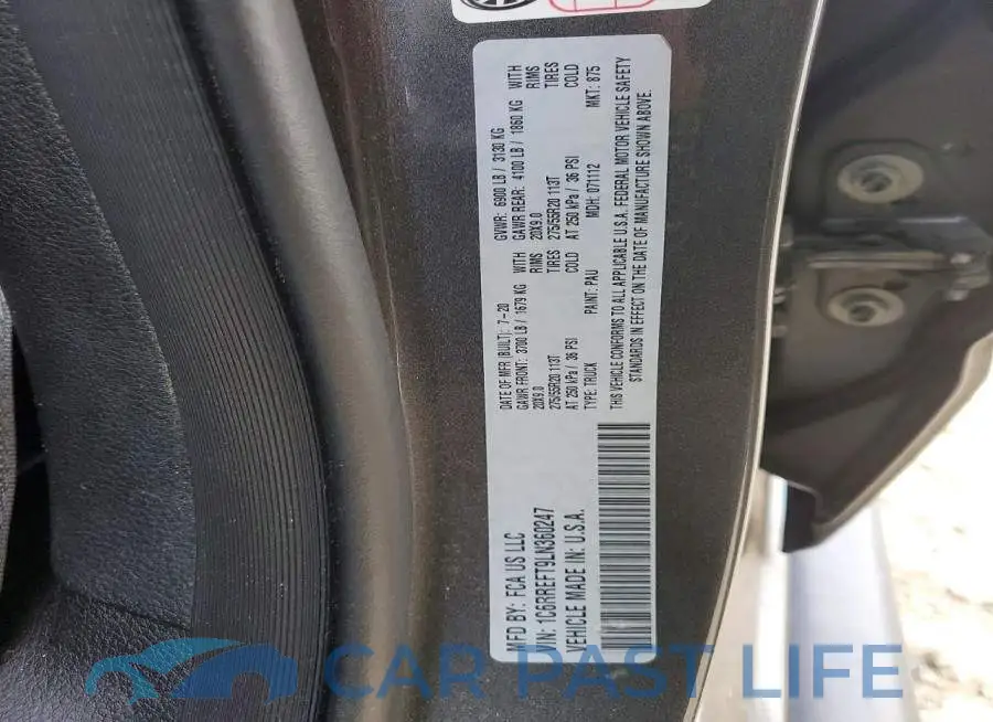 1C6RREFT9LN360247# 12