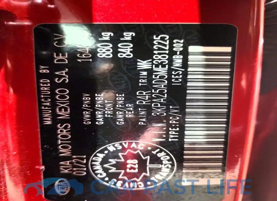 3KPA25AD5ME381225# 12
