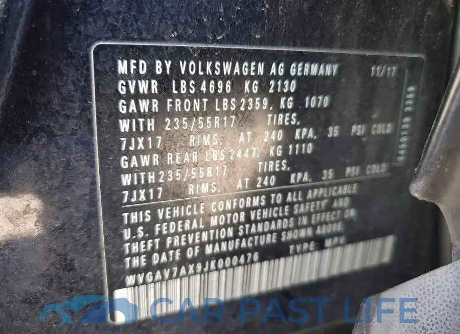 WVGAV7AX9JK000476# 13