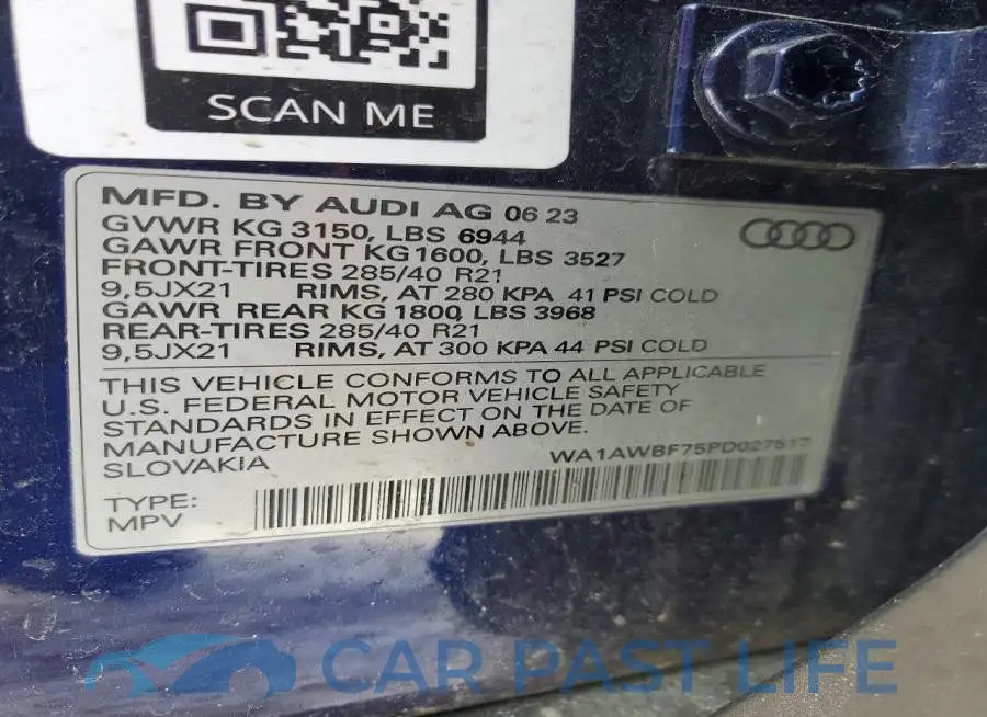 WA1AWBF75PD027517# 13