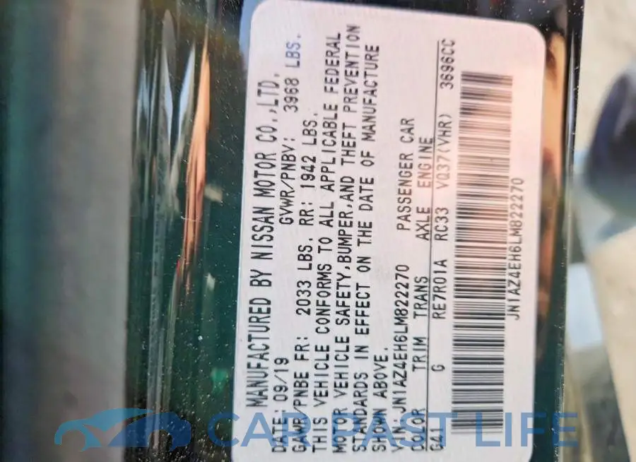 JN1AZ4EH6LM822270# 12
