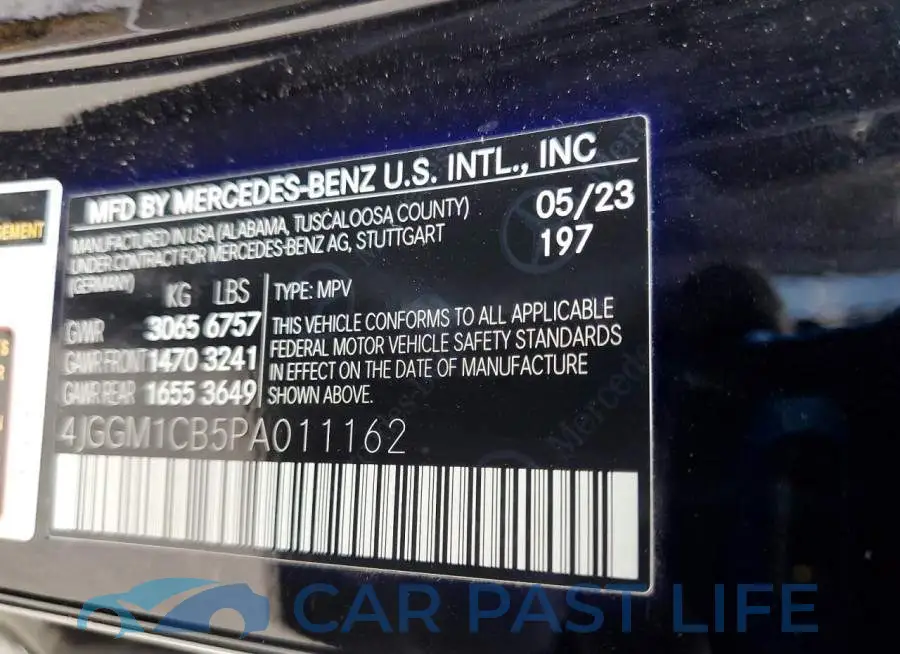 4JGGM1CB5PA011162# 13