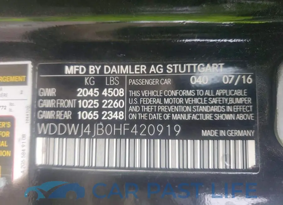 WDDWJ4JB0HF420919# 12