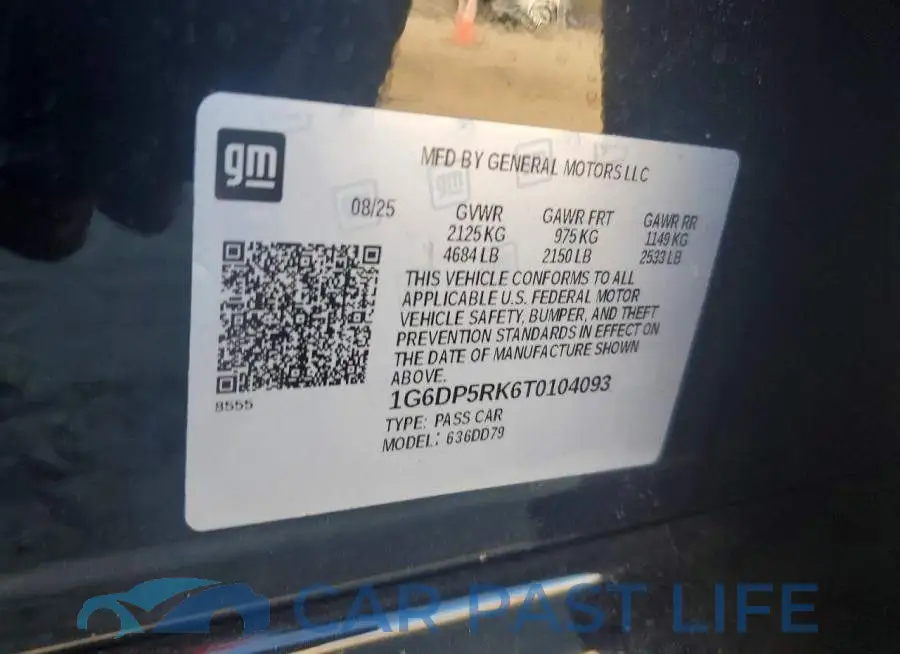 1G6DP5RK6T0104093# 12