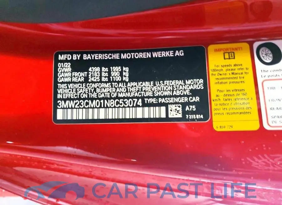 3MW23CM01N8C53074# 12