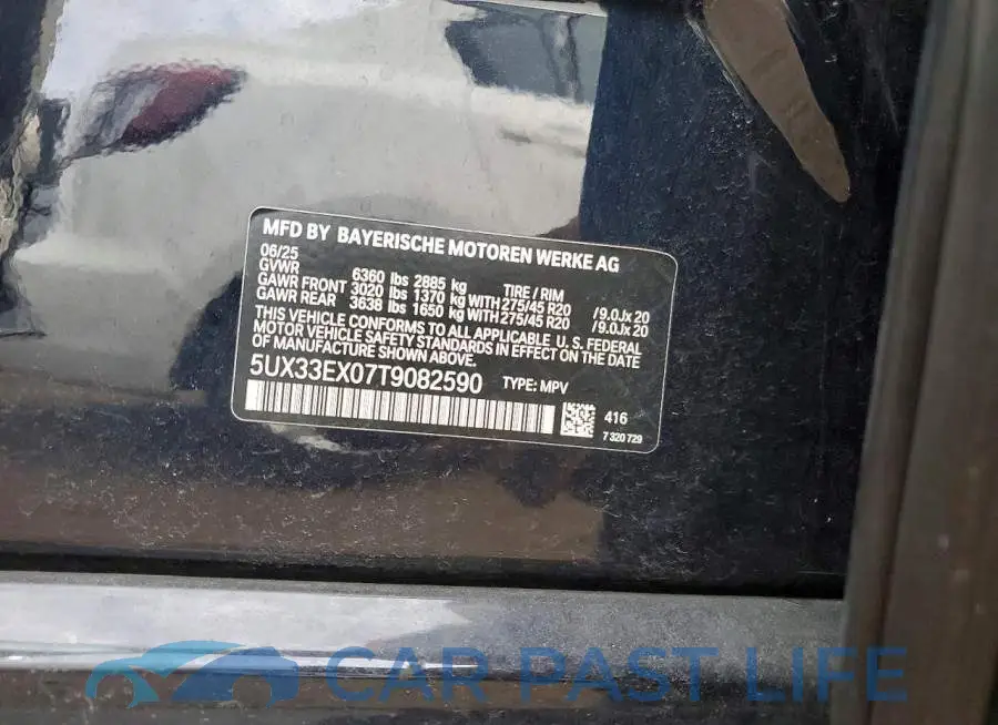 5UX33EX07T9082590# 12