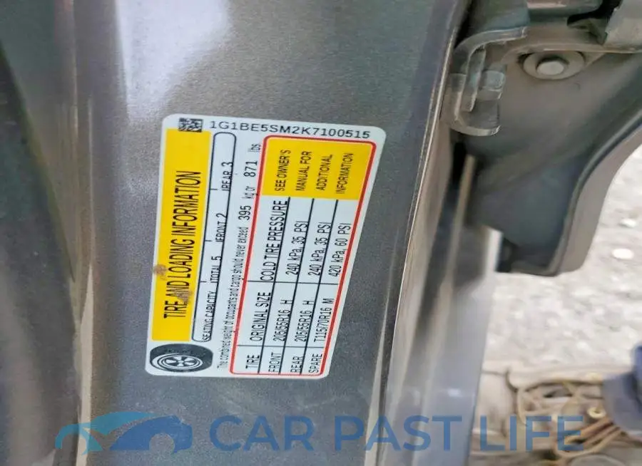 1G1BE5SM2K7100515# 12