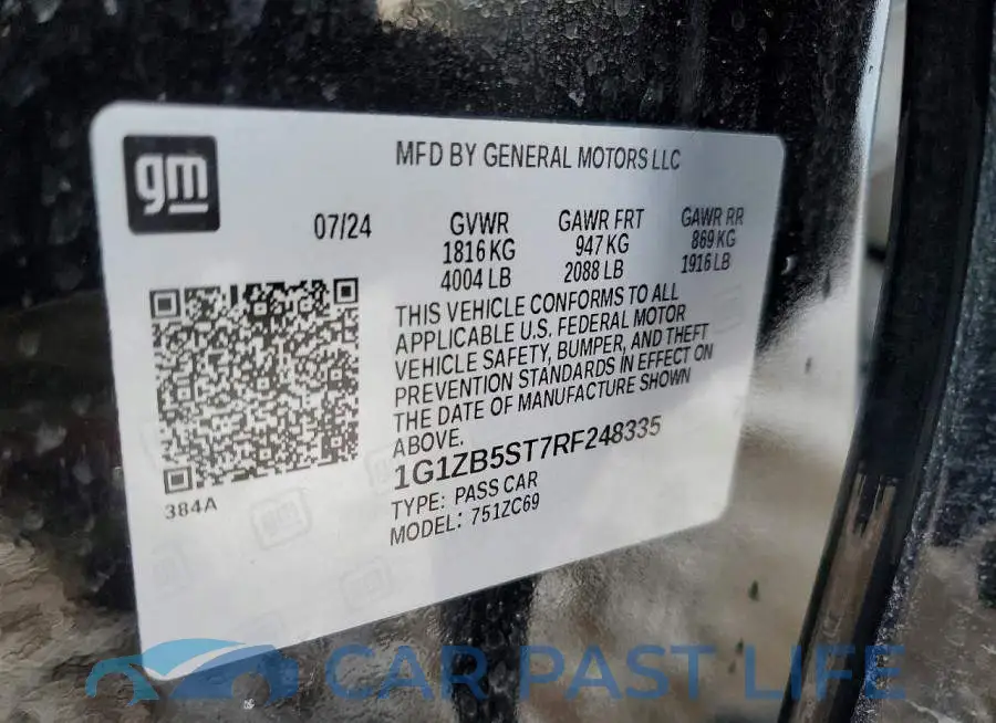 1G1ZB5ST7RF248335# 12