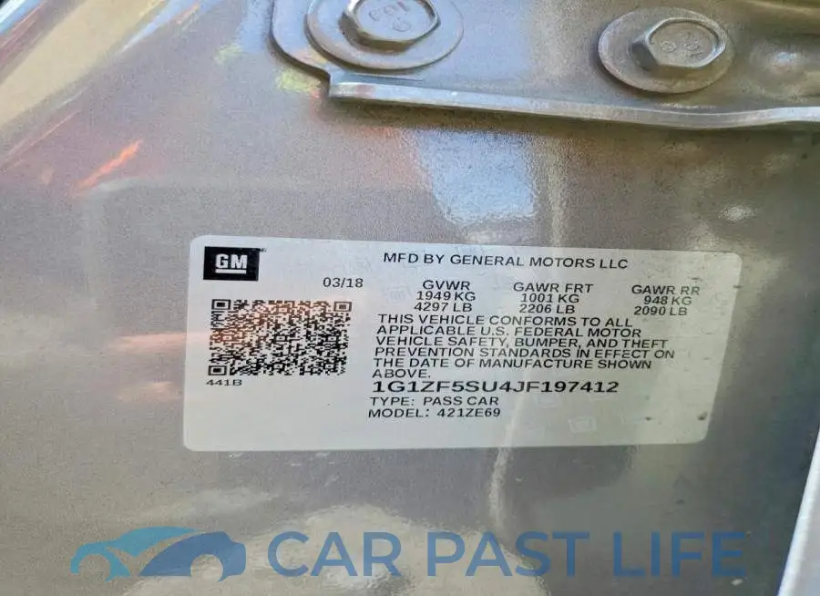 1G1ZF5SU4JF197412# 12