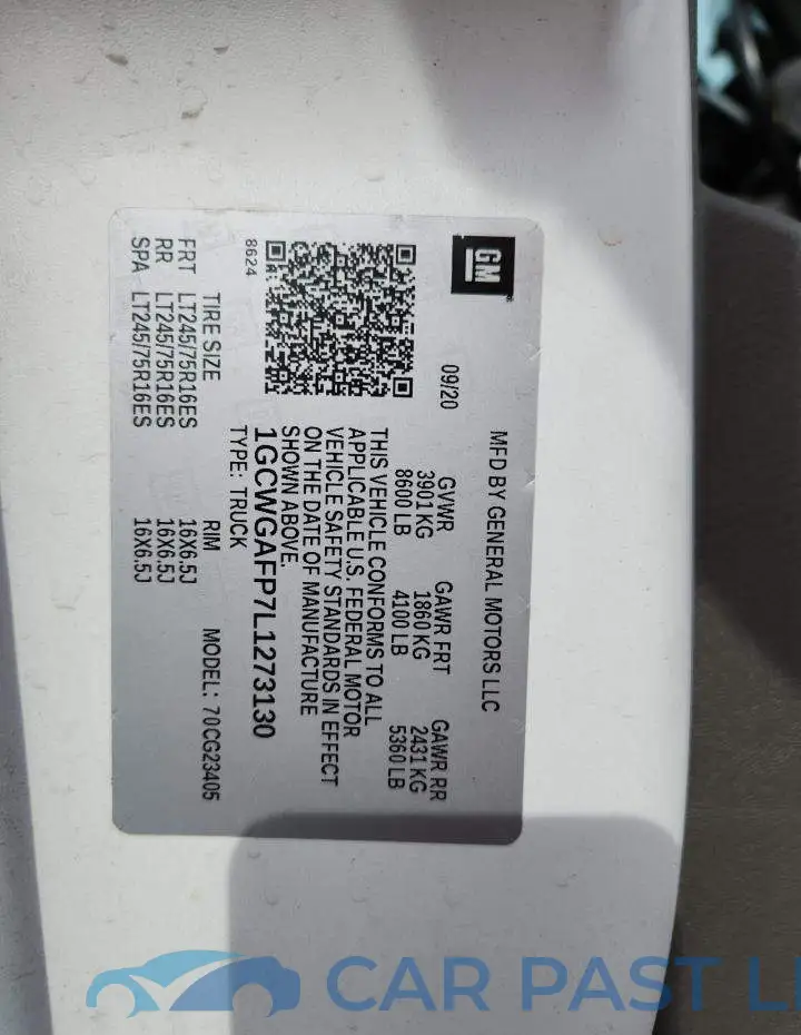 1GCWGAFP7L1273130# 13