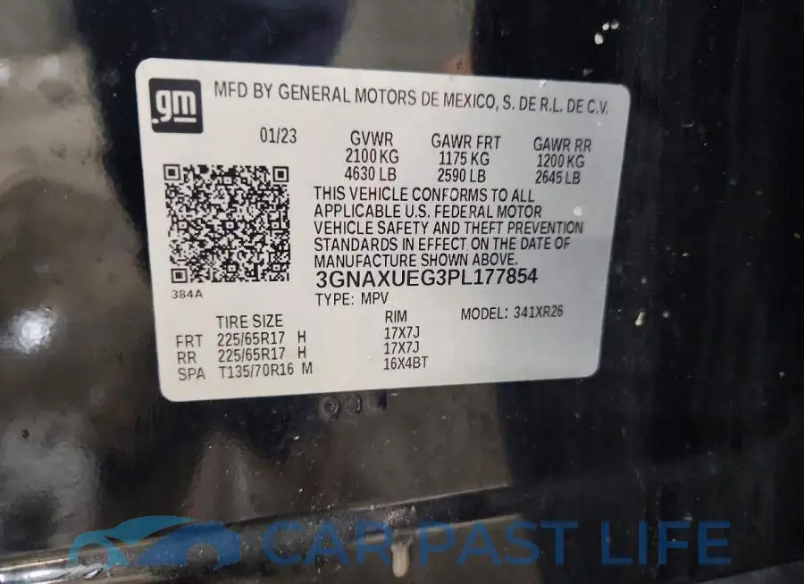 3GNAXUEG3PL177854# 12