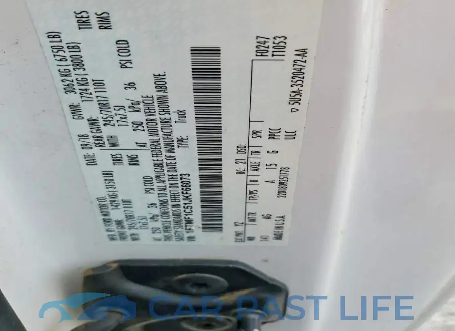 1FTMF1C51JKF66073# 12