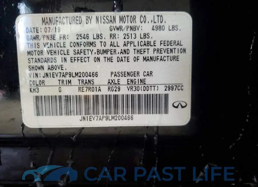 JN1EV7AP9LM200466# 12
