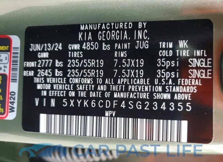 5XYK6CDF4SG234355# 14