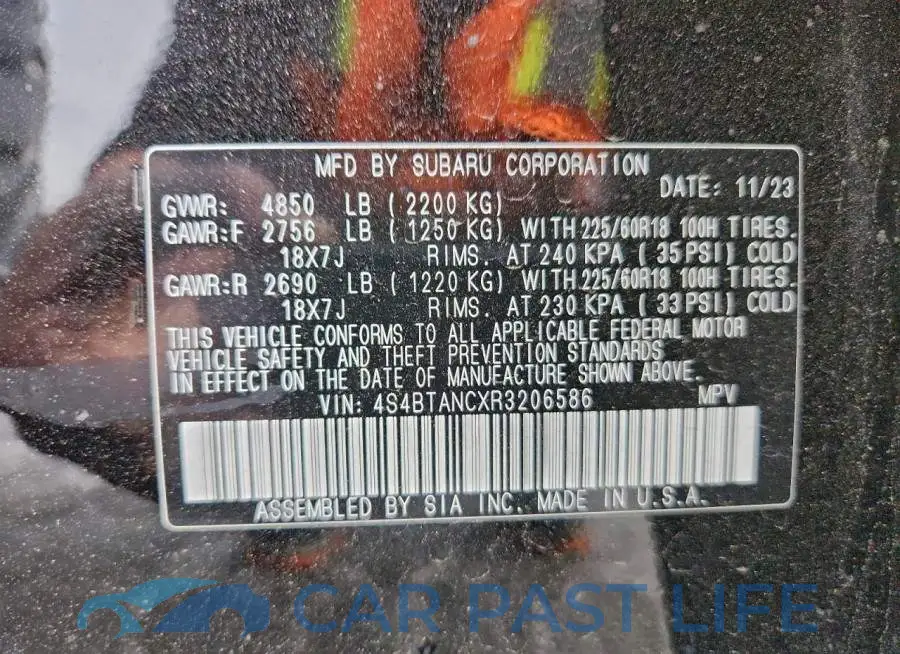 4S4BTANCXR3206586# 13