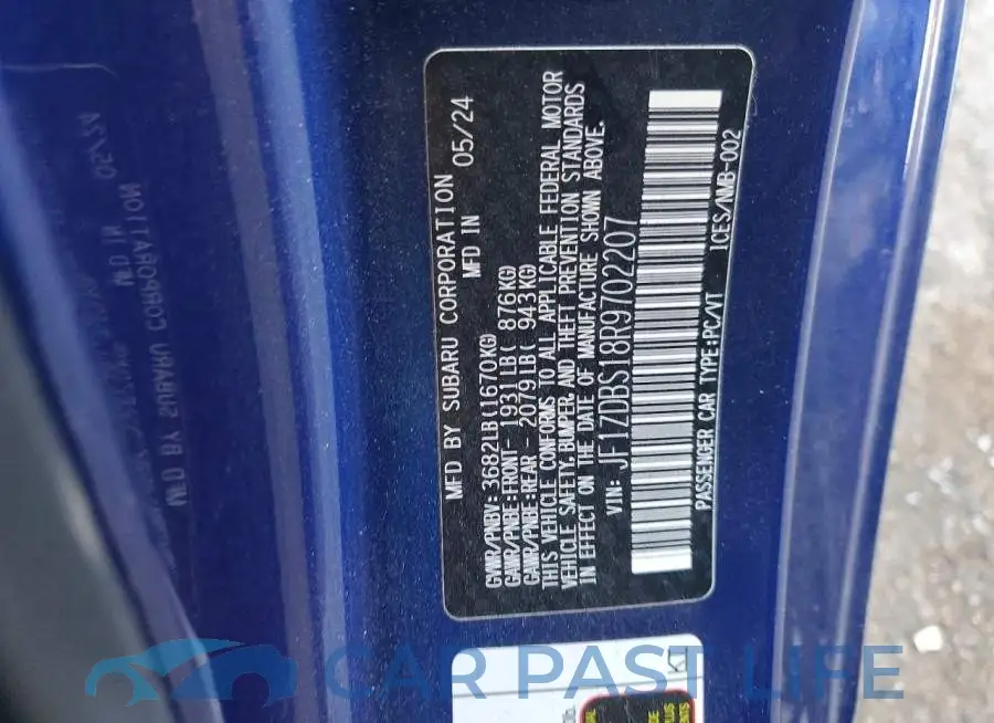 JF1ZDBS18R9702207# 13