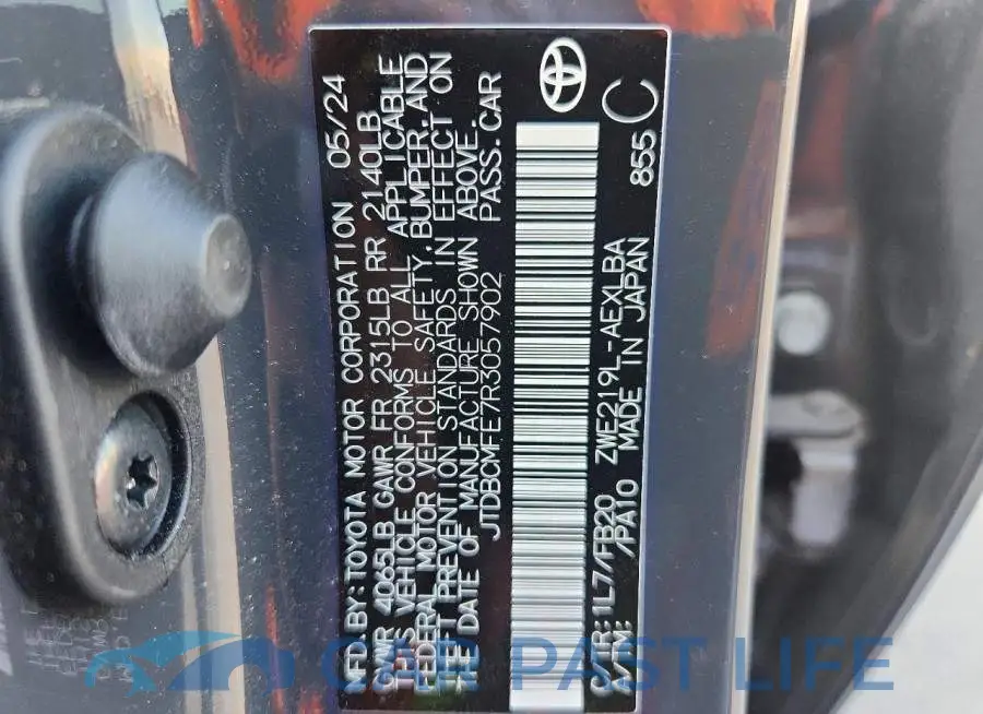JTDBCMFE7R3057902# 12