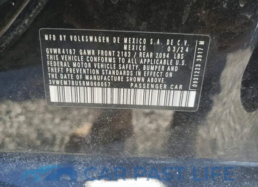 3VWEM7BU5RM060057# 12