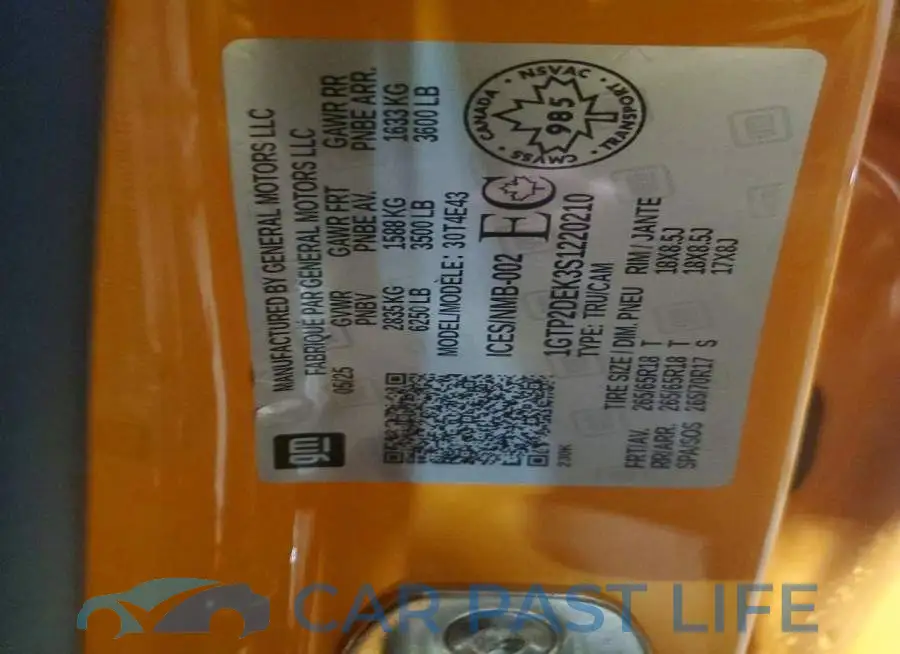 1GTP2DEK3S1220210# 12