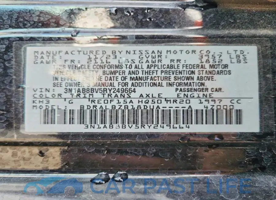 3N1AB8BV5RY249664# 11