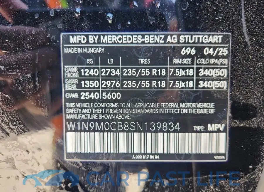 W1N9M0CB8SN139834# 13