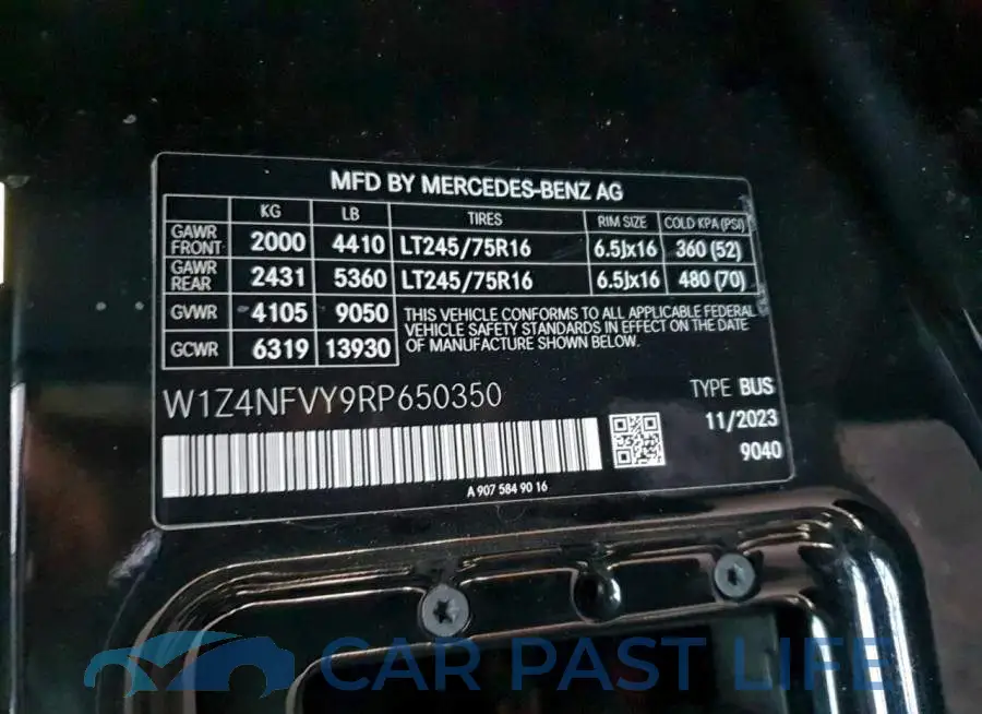 W1Z4NFVY9RP650350# 12