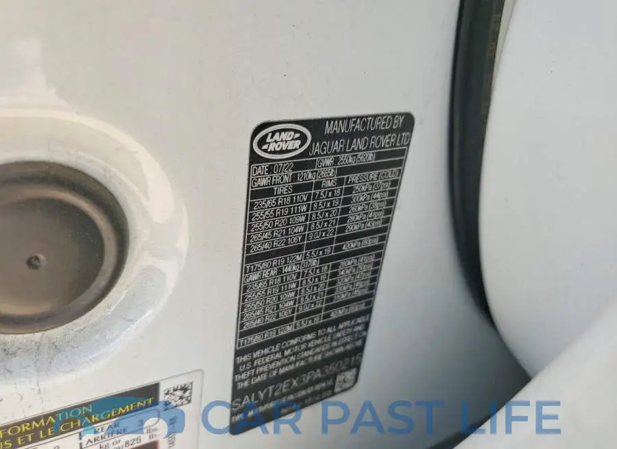 SALYT2EX3PA350215# 13