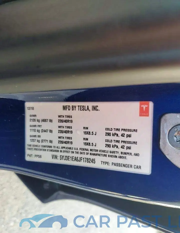 5YJ3E1EA6JF178245# 13