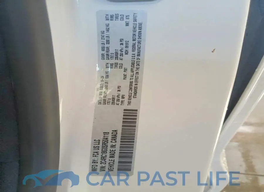 2C4RC1BG0SR504118# 13