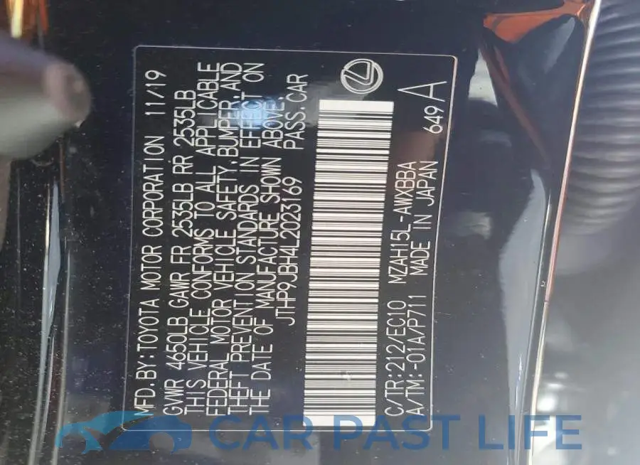 JTHP9JBH4L2023169# 13