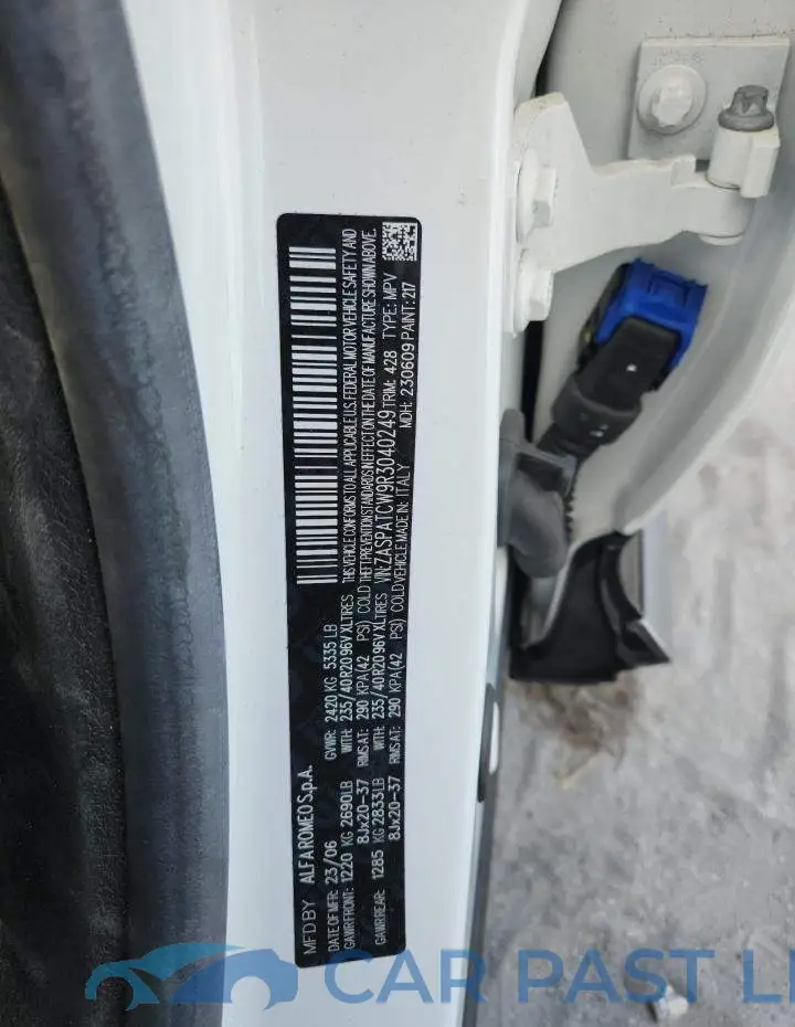 ZASPATCW9R3040249# 14