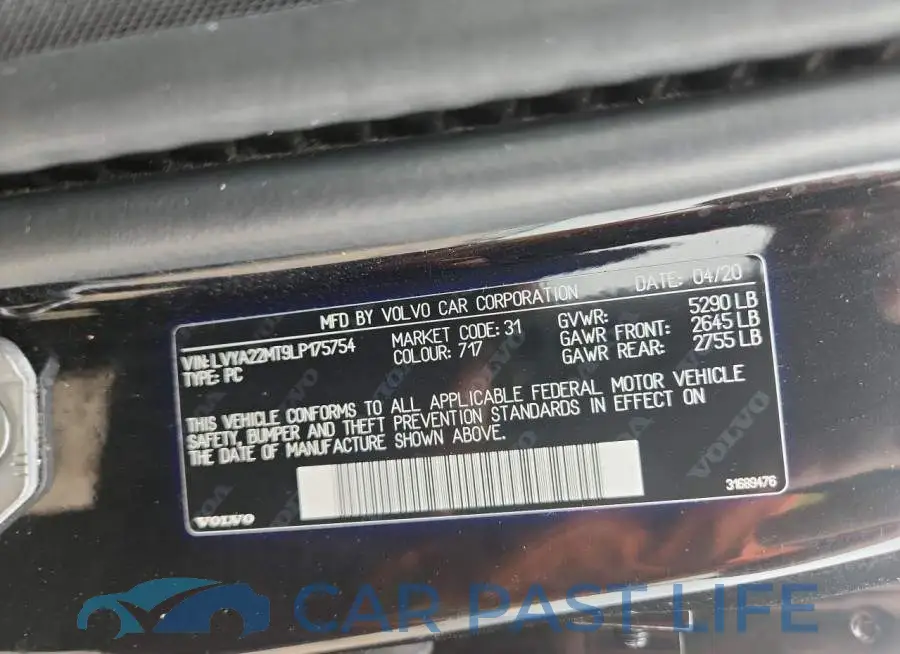 LVYA22MT9LP175754# 12
