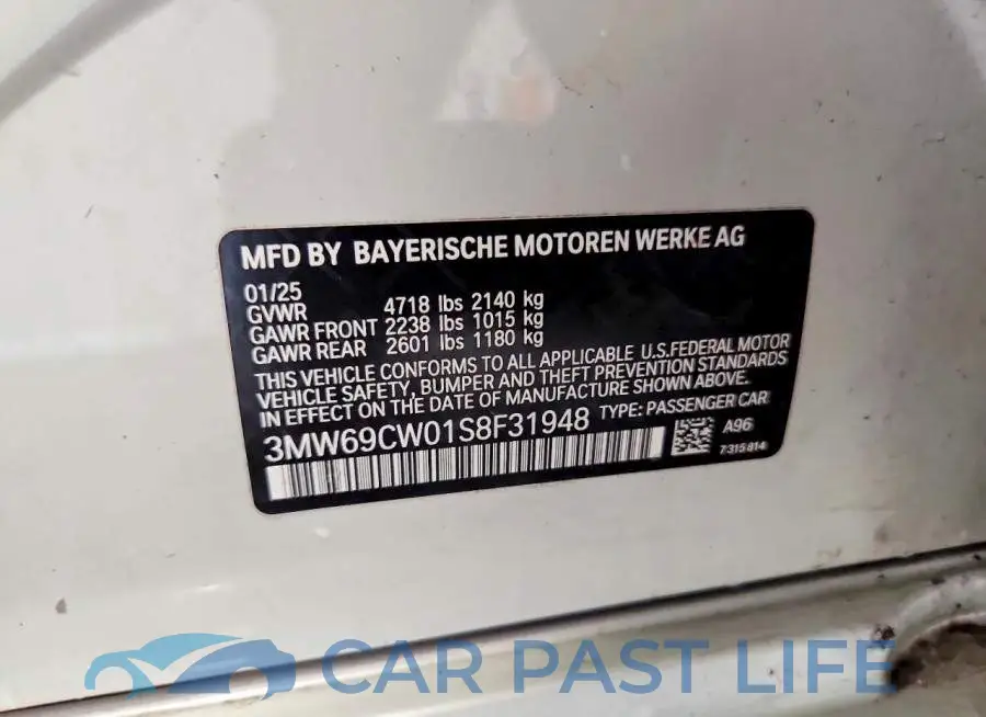 3MW69CW01S8F31948# 12
