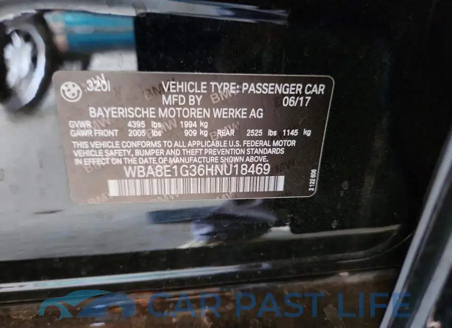 WBA8E1G36HNU18469# 12