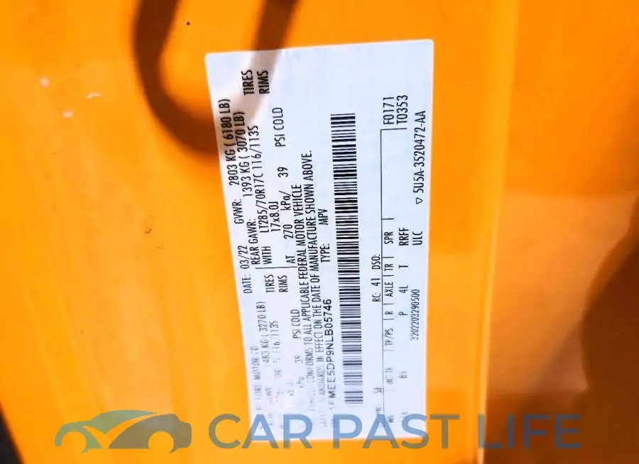 1FMEE5DP9NLB05746# 13