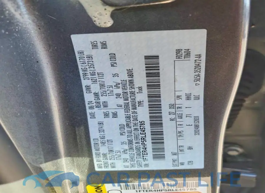 1FTER4HP5RLE45785# 12