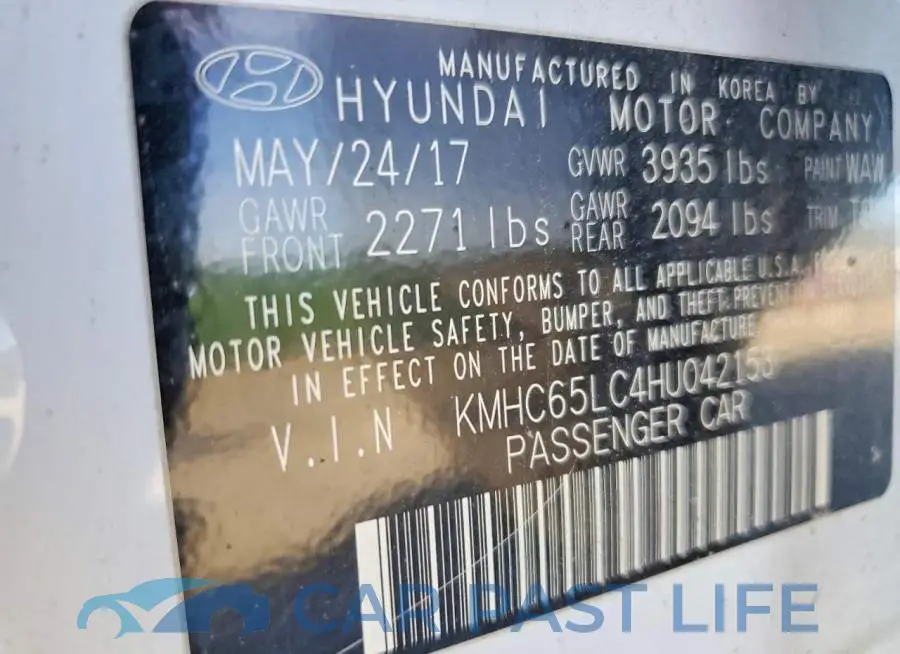 KMHC65LC4HU042153# 12