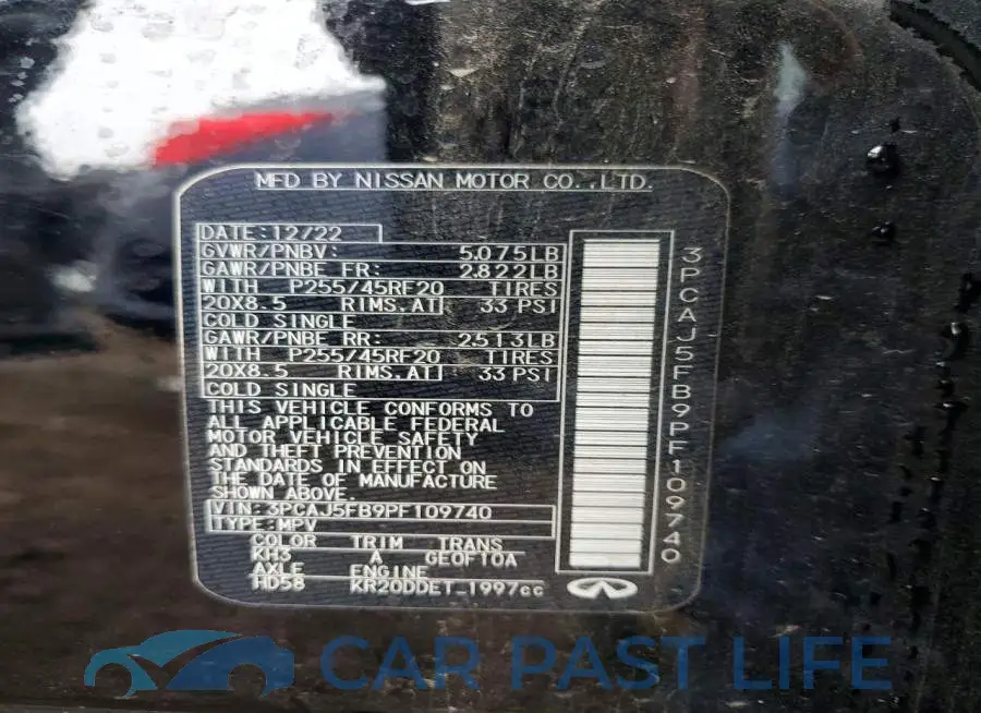 3PCAJ5FB9PF109740# 12