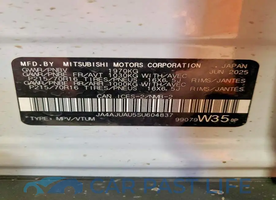 JA4AJUAU5SU604837# 14