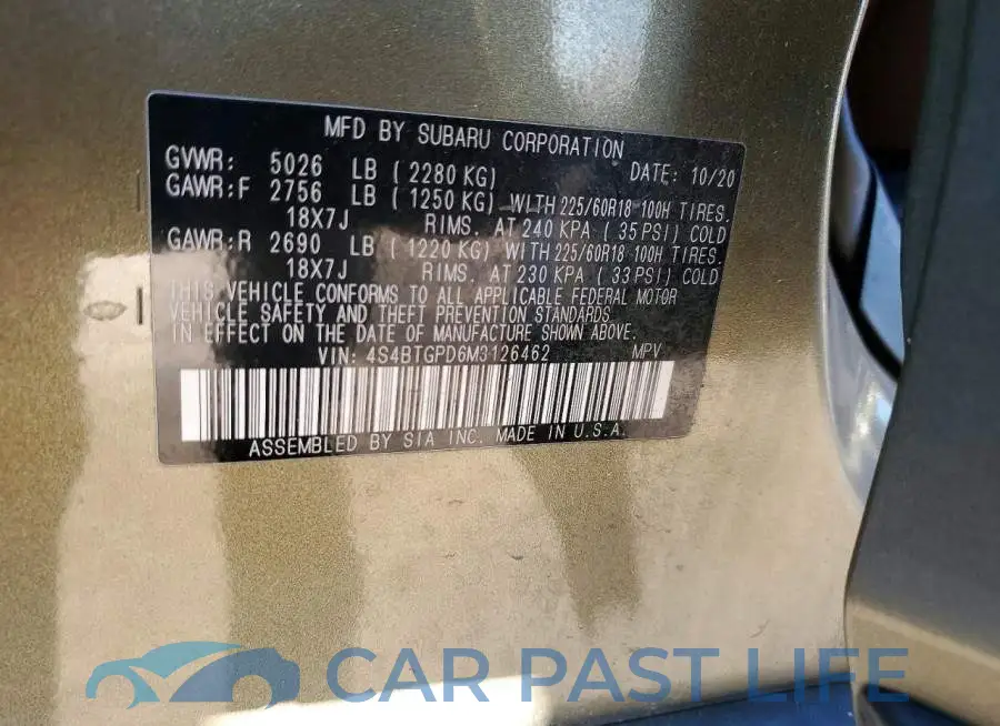 4S4BTGPD6M3126462# 13