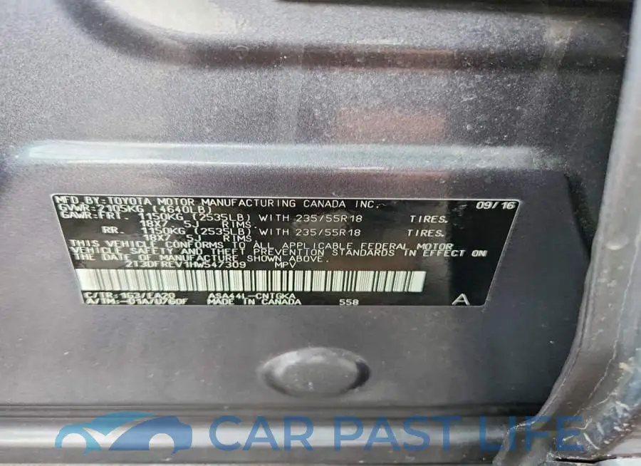 2T3DFREV1HW547309# 12