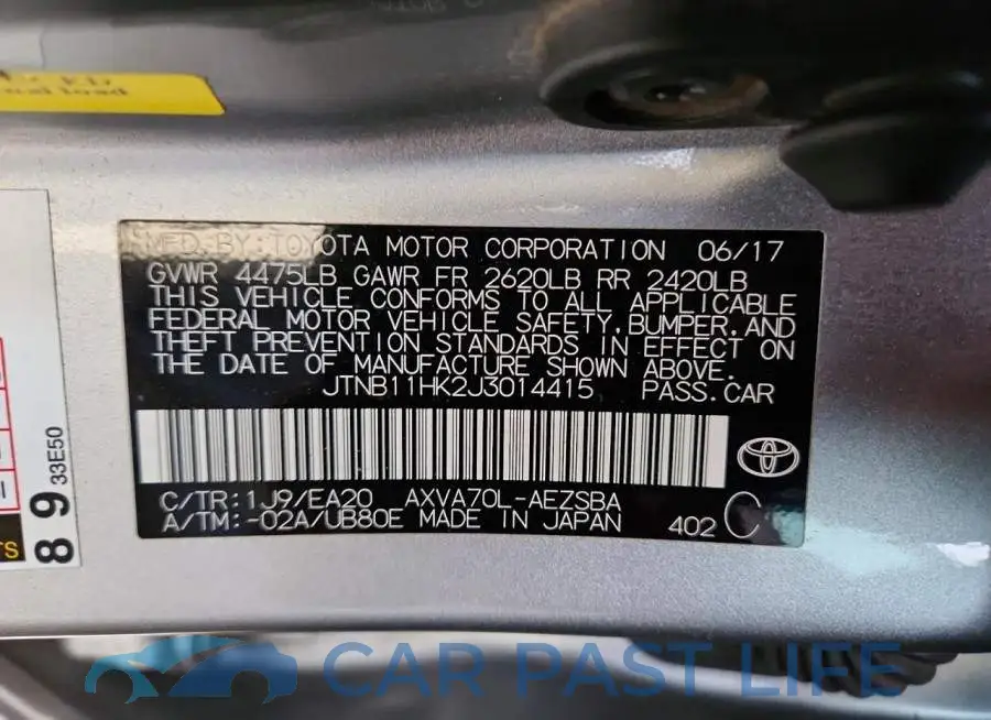 JTNB11HK2J3014415# 12