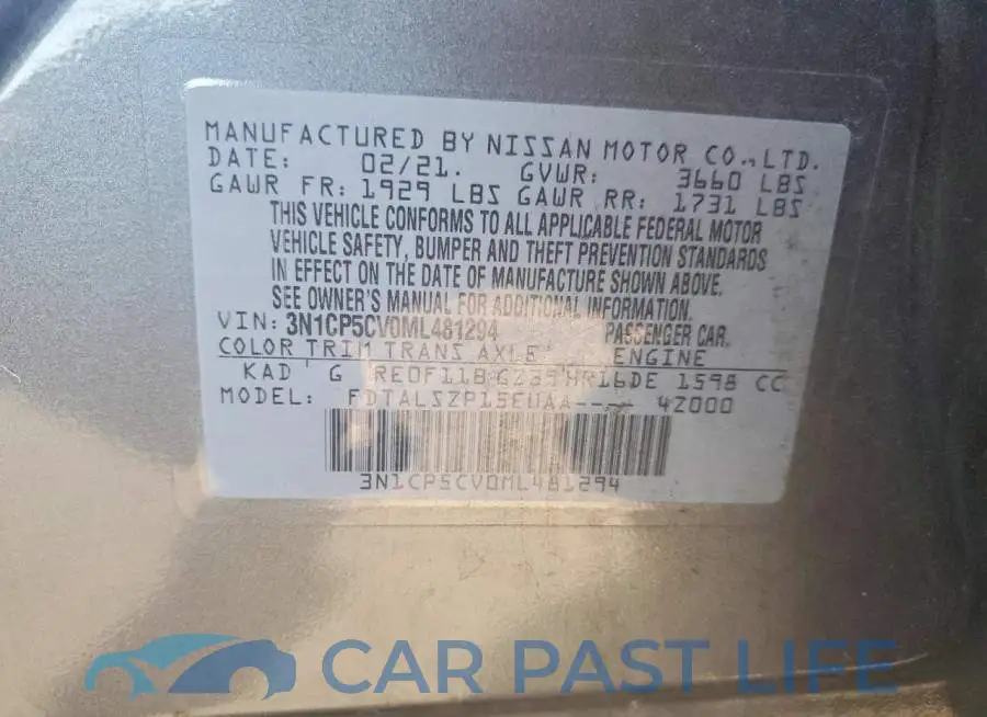 3N1CP5CV0ML481294# 13