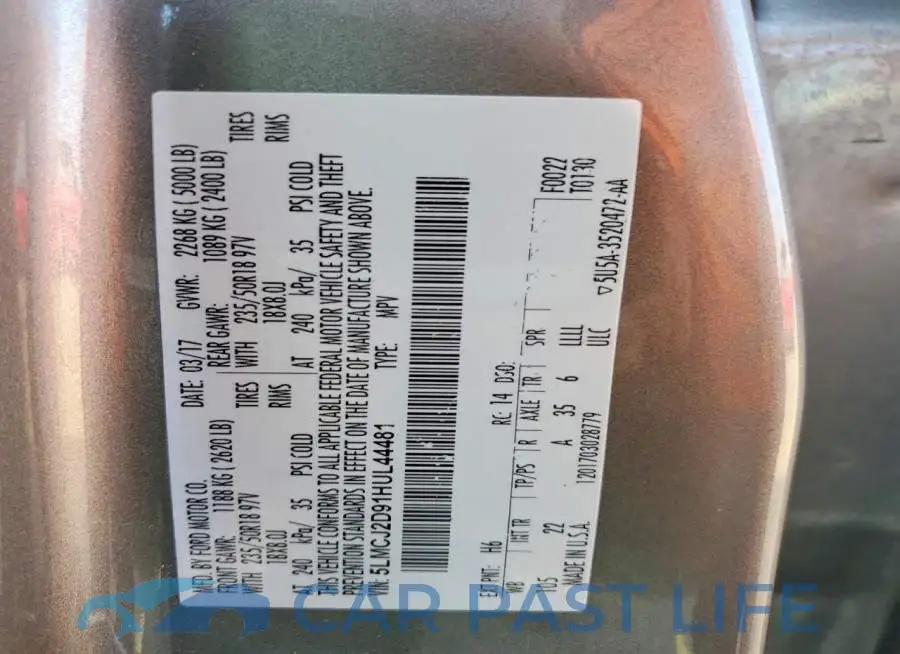 5LMCJ2D91HUL44481# 13