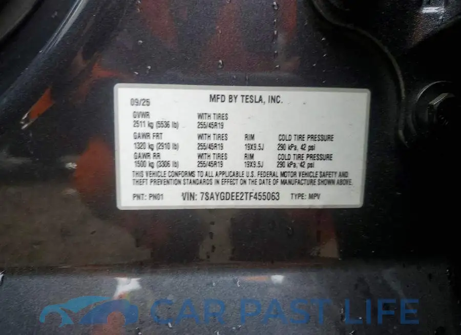 7SAYGDEE2TF455063# 13