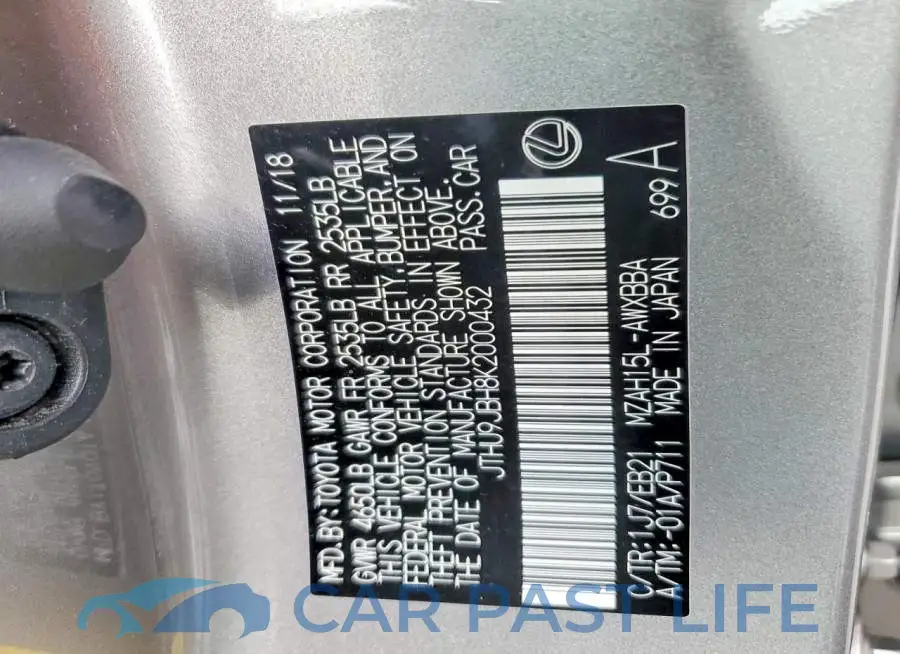 JTHU9JBH8K2000432# 13